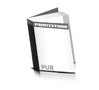 Digitaldruck Broschüren  4 Seiten Umschlag PUR-Klebebindung Hochformat
