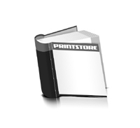 Hardcover Buch Papier Buchdecke Vorsatz & Nachsatz bedruckt runder Buchrücken Fadenheftungen Hardcover im Quadratformat
