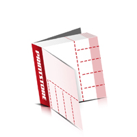  perforate Voucher Books printing  4 Pages Cover  5 perforationslines Hotmelt-Perfect Bound