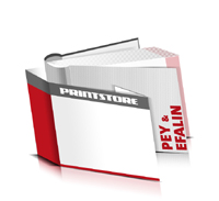  Books printing Efalin Overlay Pey Overlay round spine threadbinding Brochureprint im Landscape