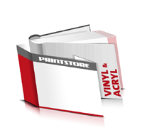  Books printing Acryl Overlay Vinyl Overlay round spine threadbinding Brochureprint im Landscape