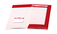  Portfolios printing punch & fold Complimentcards-bag both sides Portfolios glosed A4 oversize