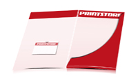  Presentation folders printing punch, glue & fold Complimentcards-bag both sides Presentation folders glosed A4 oversize