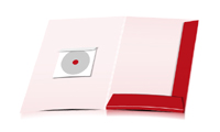  Portfolios printing punch & fold CD-ROM Paper-bag one side Portfolios glosed A4 oversize