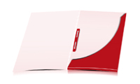  Presentation folders printing punch, glue & fold Fast filling clamps one side Presentation folders glosed A4 oversize