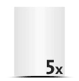 Express-Digitaldruck Flyer bedrucken 5 Sorten Digitaldruck Flyer im günstigen Zusammendruck bedrucken  A8 (52x74mm) Druck Digitaldruck Flyer  1/1-färbig, Schwarz