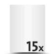  ½ A2 (210x594mm) Druck Kalenderdeckblatt:  5-färbig, CMYK + 1 Sonderfarbe 15 Kalenderblätter einseitig bedruckt  1-färbig, Schwarz Wire-O Bindung inkl. Aufhängevorrichtung