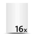 Express-Blöcke drucken 16 Sorten Blöcke im günstigen Zusammendruck drucken 100 Blatt per Block  A5 (148x210mm)  1/0-färbig, Schwarz Leimung an der Kopfseite