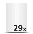Wochen-Kalender drucken  DIN Lang (98x210mm) Druck Wochen-Kalender  4/4-färbig, CMYK Kalender Digitaldruck  29 Kalenderblätter (58 Seiten)