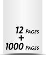  8 Seiten Schutzumschlag  4 Seiten Buchdecke  4 Seiten Vorsatz 1000 Seiten Buchblock  4 Seiten Nachsatz Vorsatz & Nachsatz unbedruckt