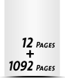 8 Seiten Schutzumschlag  4 Seiten Buchdeckel Buchdeckel unbedruckt  4 Seiten Vorsatz 1092 Seiten Buchblock  4 Seiten Nachsatz Vorsatz & Nachsatz bedruckt