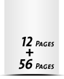  4 pagina’s  boek bindmateriaal  4 pagina’s voorblad 56 pagina’s Boek Blok  4 pagina’s nablad voorblad & nablad blank