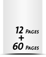  4 Seiten Buchdeckenbezug  4 Seiten Vorsatz 60 Seiten Buchblock  4 Seiten Nachsatz Vorsatz & Nachsatz unbedruckt