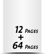 4 pagina’s  boek bindmateriaal  4 pagina’s voorblad 64 pagina’s Boek Blok  4 pagina’s nablad voorblad & nablad blank