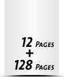  4 pagina’s  boek bindmateriaal  4 pagina’s voorblad 128 pagina’s Boek Blok  4 pagina’s nablad voorblad & nablad blank