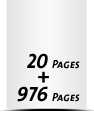  8 Seiten Schutzumschlag  4 Seiten Buchdeckel Buchdeckel unbedruckt  4 Seiten Vorsatz 976 Seiten Buchblock  4 Seiten Nachsatz Vorsatz & Nachsatz bedruckt