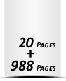  8 Seiten Schutzumschlag  4 Seiten Buchdeckel Buchdeckel unbedruckt  4 Seiten Vorsatz 988 Seiten Buchblock  4 Seiten Nachsatz Vorsatz & Nachsatz unbedruckt