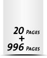  8 Seiten Schutzumschlag  4 Seiten Buchdeckel Buchdeckel unbedruckt  4 Seiten Vorsatz 996 Seiten Buchblock  4 Seiten Nachsatz Vorsatz & Nachsatz unbedruckt
