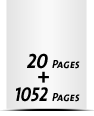  8 Seiten Schutzumschlag  4 Seiten Buchdeckel  4 Seiten Vorsatz 1052 Seiten Buchblock  4 Seiten Nachsatz Vorsatz & Nachsatz bedruckt