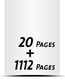  8 Seiten Schutzumschlag  4 Seiten Buchdeckel Buchdeckel unbedruckt  4 Seiten Vorsatz 1112 Seiten Buchblock  4 Seiten Nachsatz Vorsatz & Nachsatz unbedruckt