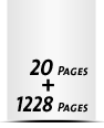  8 Seiten Schutzumschlag  4 Seiten Buchdeckel  4 Seiten Vorsatz 1228 Seiten Buchblock  4 Seiten Nachsatz Vorsatz & Nachsatz bedruckt