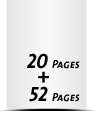  8 Seiten Schutzumschlag  4 Seiten Buchdeckel Buchdeckel unbedruckt  4 Seiten Vorsatz 52 Seiten Buchblock  4 Seiten Nachsatz Vorsatz & Nachsatz unbedruckt