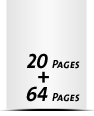  8 Seiten Schutzumschlag  4 Seiten Buchdeckel Buchdeckel unbedruckt  4 Seiten Vorsatz 64 Seiten Buchblock  4 Seiten Nachsatz Vorsatz & Nachsatz unbedruckt