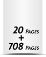  8 Seiten Schutzumschlag  4 Seiten Buchdeckel Buchdeckel unbedruckt  4 Seiten Vorsatz 708 Seiten Buchblock  4 Seiten Nachsatz Vorsatz & Nachsatz unbedruckt