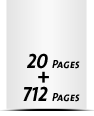  8 Seiten Schutzumschlag  4 Seiten Buchdeckel Buchdeckel unbedruckt  4 Seiten Vorsatz 712 Seiten Buchblock  4 Seiten Nachsatz Vorsatz & Nachsatz unbedruckt