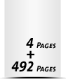 Hardcover Geschäftsberichte drucken  A4 (210x297mm) 492 Seiten (246 beidseitig bedruckte Blätter)