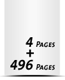 Hardcover Geschäftsberichte drucken  A4 plus (240x330mm) 496 Seiten (248 beidseitig bedruckte Blätter)