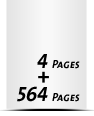 Hardcover Geschäftsberichte drucken  A4 (210x297mm) 564 Seiten (282 beidseitig bedruckte Blätter)