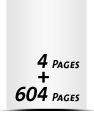 Hardcover Geschäftsberichte drucken  A4 (210x297mm) 604 Seiten (302 beidseitig bedruckte Blätter)