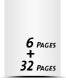  4-seitiges Deckblatt und  2-seitiges Schlussblatt 32 Seiten Inhalt (16 beidseitig bedruckte Blätter)