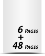 6 Seiten Umschlag (1 Ausklappseite) 48 Seiten Buchblock