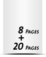 8 Seiten Umschlag (2 Ausklappseiten) 20 Seiten Inhalt