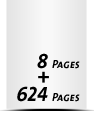  2-seitiges Deck-Blatt und  6-seitiges Schluss-Blatt 624 Seiten Inhalt (312 beidseitig bedruckte Blätter)