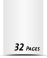 Express-Kataloge drucken  A6 plus (120x160mm) 32 Seiten (16 beidseitig bedruckte Blätter) Druck  1-färbig, Schwarz Kataloge mit Drahtkammbindung Drahtkamm silber Express-Produktionszeit
