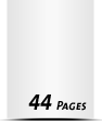 Kataloge drucken  A6 plus (120x160mm) 44 Seiten (22 beidseitig bedruckte Blätter) Druck  1-färbig, Schwarz Kataloge mit Drahtkammbindung Drahtkamm silber Standard-Produktionszeit
