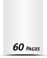 Express-Kataloge drucken  A6 plus (120x160mm) 60 Seiten (30 beidseitig bedruckte Blätter) Druck  1-färbig, Schwarz Kataloge mit Drahtkammbindung Drahtkamm silber Express-Produktionszeit
