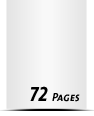 Kataloge drucken  A6 plus (120x160mm) 72 Seiten (36 beidseitig bedruckte Blätter) Druck  1-färbig, Schwarz Kataloge mit Drahtkammbindung Drahtkamm silber Standard-Produktionszeit
