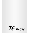 Kataloge drucken  A6 plus (120x160mm) 76 Seiten (38 beidseitig bedruckte Blätter) Druck  1-färbig, Schwarz Kataloge mit Drahtkammbindung Drahtkamm silber Standard-Produktionszeit