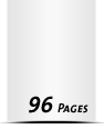 Kataloge drucken  A6 plus (120x160mm) 96 Seiten (48 beidseitig bedruckte Blätter) Druck  1-färbig, Schwarz Kataloge mit Drahtkammbindung Drahtkamm silber Standard-Produktionszeit