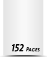 Magazine herstellen  A6 (105x148mm) 152 Seiten (76 beidseitig bedruckte Blätter) Druck  1-färbig, Schwarz Magazine mit Wire-O-Bindung Drahtkamm silber Standard-Herstellungszeit