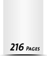 Kataloge drucken  A6 plus (120x160mm) 216 Seiten (108 beidseitig bedruckte Blätter) Druck  1-färbig, Schwarz Kataloge mit Drahtkammbindung Drahtkamm silber Standard-Produktionszeit