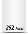 Kataloge drucken  A6 plus (120x160mm) 252 Seiten (126 beidseitig bedruckte Blätter) Druck  1-färbig, Schwarz Kataloge mit Drahtkammbindung Drahtkamm silber Standard-Produktionszeit