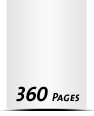 Kataloge drucken  A6 plus (120x160mm) 360 Seiten (180 beidseitig bedruckte Blätter) Druck  4-färbig, CMYK Kataloge mit Drahtkammbindung Drahtkamm silber Standard-Produktionszeit