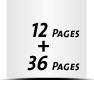  8 Seiten Schutzumschlag  4 Seiten Buchdeckel Buchdeckel unbedruckt  4 Seiten Vorsatz 36 Seiten Buchblock  4 Seiten Nachsatz Vorsatz & Nachsatz unbedruckt