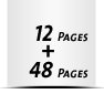  8 Seiten Schutzumschlag  4 Seiten Buchdeckel  4 Seiten Vorsatz 48 Seiten Buchblock  4 Seiten Nachsatz Vorsatz & Nachsatz bedruckt