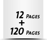  8 Seiten Schutzumschlag  4 Seiten Buchdeckel Buchdeckel unbedruckt  4 Seiten Vorsatz 120 Seiten Buchblock  4 Seiten Nachsatz Vorsatz & Nachsatz bedruckt